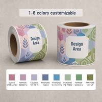 Mesin Cetak Flexo 6 Warna Otomatis untuk Tumpukan Tabung Gelas Kertas, Mesin Press Multiwarna Kecepatan Tinggi HSS-950