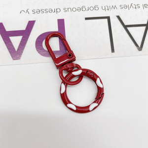 Fermoirs à pince de homard en métal coloré pour bricolage Longes pivotantes Imprimé UV Sangle à mousqueton Accessoires de mode légers Connecteur Porte-clés - Product Image 4