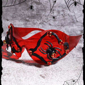 <span class=keywords><strong>2025</strong></span>新しいファッションY2k未来的な特大ラップアラウンド高級ブランドデザイナーハロウィーンリムレススパイダーカメラサングラスユニセックス - Product Image 2