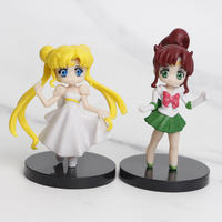 Figuras de Sailor Moon, Set de 6 unidades de figuras de PVC de Sailor Moon, personajes de dibujos animados de Sailor Moon