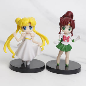 Figuras de Sailor Moon, Set de 6 unidades de figuras de PVC de Sailor Moon, personajes de dibujos animados de Sailor Moon - Product Image 3