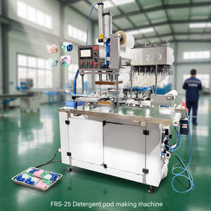 Machine d'emballage automatique électrique pour capsules de lessive liquide en film soluble dans l'eau PVA, pour la fabrication de dosettes de lessive en poudre - Product Image 3