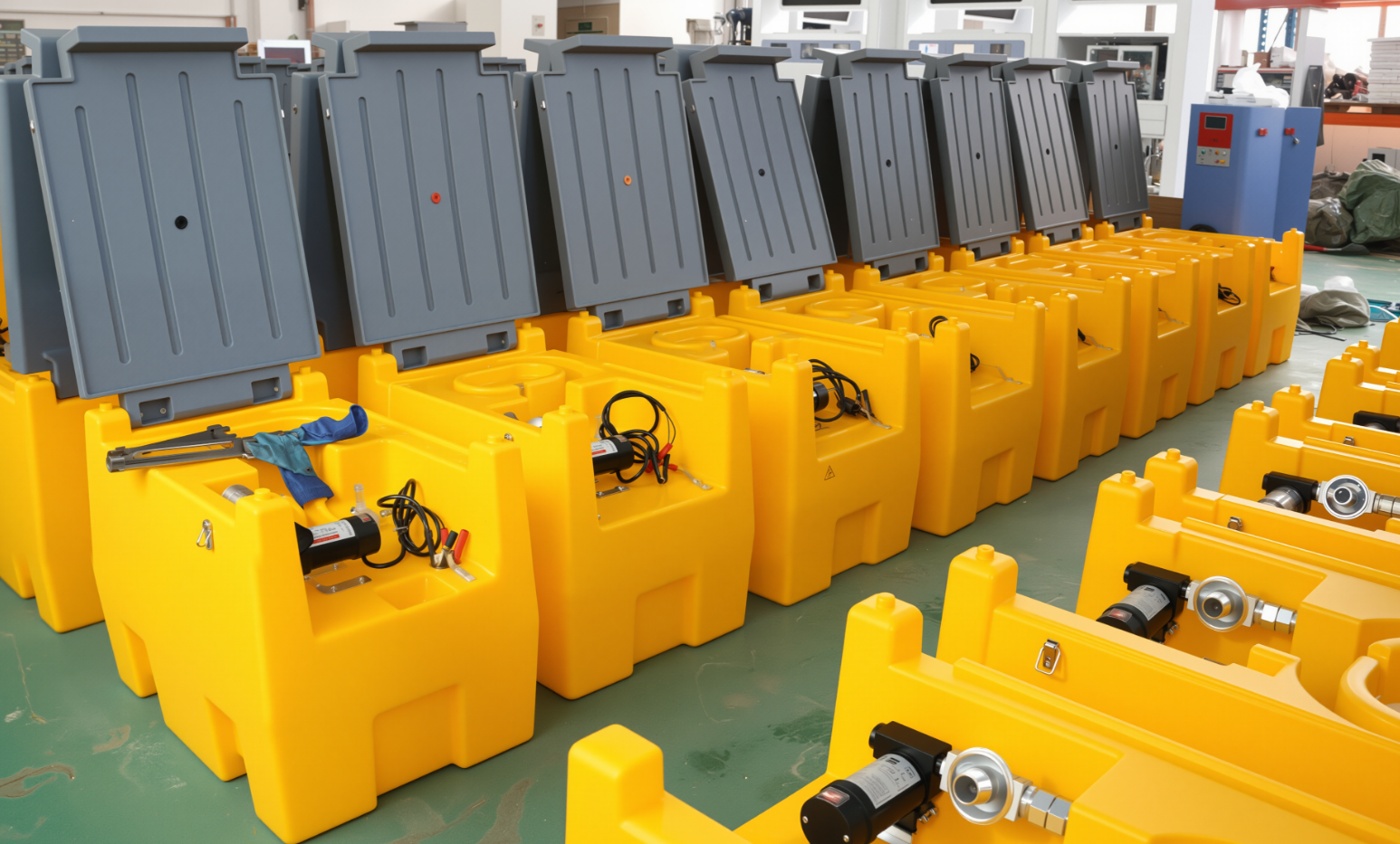 480L Portable Diesel/Gasoline Fuel Tank with Pump Plastic for