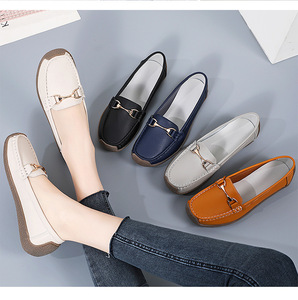 <span class=keywords><strong>Zapatos</strong></span> Joker para <span class=keywords><strong>Mujer</strong></span>, Cómodos para Todas las Temporadas, <span class=keywords><strong>Zapatos</strong></span> Tipo Bean, <span class=keywords><strong>Zapatos</strong></span> para Correr, Tacón de Cuña, Antideslizantes, Duraderos, para el Trabajo Diario - Product Image 6