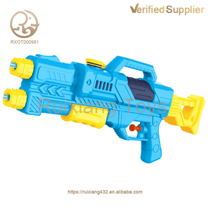 Pistol Air kolam renang anak dewasa, mainan anak injeksi uniseks tekanan udara nosel ganda lucu yang dipasok pabrik terbuat dari plastik - Product Image 3