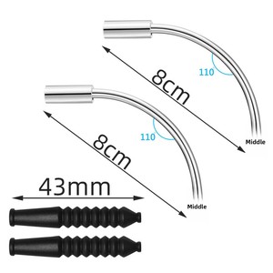 Guía de cable para frenos V-Brake de bicicleta con cubierta de goma antipolvo, protector de cable de freno, piezas para frenos V-Brake de bicicleta - Product Image 3