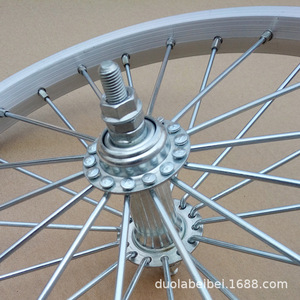 Llantas de bicicleta Duolabeibei de 12, 14, 16, 18 y 20 pulgadas, ruedas delanteras y traseras de acero para bicicletas plegables para niños - Product Image 1