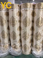 Tissu d'ameublement en jacquard, fil teint, brocart, pour rideaux, rouleau pour le marché africain