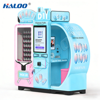 Imprimante automatique d'art d'ongles Haloo Blue, distributeur automatique de beauté, caméra somatosensorielle, technologie 3D, paiement par pièces, code QR, jetons