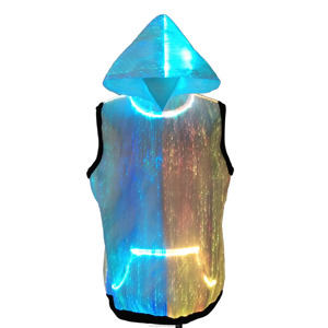 Felpa con Cappuccio Luminosa a Matrice LED RGB - Maglioni LED per Uomo - Product Image 3