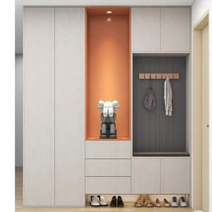 Customized Modern and Minimalist <b>Bedroom</b> Large Capacity <b>Storage</b> Solid Wood Shoe Cabinet with 5-Year Warranty - Product Image 1