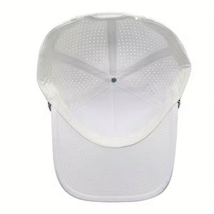 Casquette de golf imperméable à 5 panneaux avec logo, personnalisée, promotionnelle, perforée au laser, avec cordon, protection contre l'eau - Product Image 3
