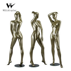 Maniquí Femenino <span class=keywords><strong>de</strong></span> Latón Color Dorado con Cabeza <span class=keywords><strong>de</strong></span> Huevo para Exhibición <span class=keywords><strong>de</strong></span> Ropa Interior Femenina, Precio <span class=keywords><strong>de</strong></span> Fábrica en China - Product Image 5