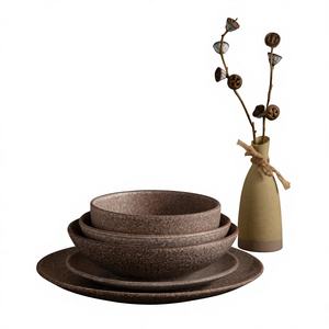 Juego de Vajilla de Gres de Lujo, Duradero y de Primera Calidad, Platos, Tazones y Platillos de Cerámica Hechos a Mano para una Experiencia Gastronómica Fina - Product Image 1