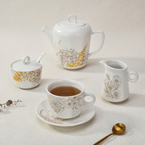 New Design Crockery <b>Ceramic</b> Porcelain China Dinnerware Plates for Restaurant Gold <b>Dinner</b> Dishes Luxury Tableware <b>Set</b> - Product Image 6