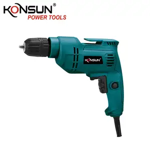 KONSUN 81235 model 10mm 450W DIY taşınabilir 220v güç elektrikli matkap araçları sondaj makineleri