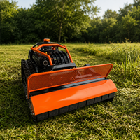 Victory VTY1200H Mesin Pemotong Rumput Otomatis Mini RC Crawler Robot Pengontrol Jarak Jauh Pemotong Rumput Flail Mower Crawler Mowers