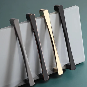 Poignées de meuble en alliage de zinc personnalisées, noir mat, poignées de tiroir, boutons pyramidaux assortis, quincaillerie de garde-robe, vente en gros directe d'usine - Product Image 2