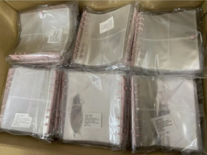 <span class=keywords><strong>Album</strong></span> <span class=keywords><strong>photo</strong></span> avec reliure spirale, couverture de carnet à fermeture éclair en PVC brillant A5 - Product Image 2