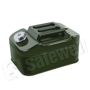 Bidons métalliques horizontaux robustes SWJC-07 <span class=keywords><strong>de</strong></span> 10 litres pour essence, huile <span class=keywords><strong>de</strong></span> palme, huile <span class=keywords><strong>de</strong></span> coco, carburant, en acier inoxydable épais, pour barils - Product Image 1