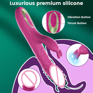 Vibrateur Lapin vibrant personnalisable <span class=keywords><strong>de</strong></span> grande taille en silicone pour femmes - Jouets sexuels pour adultes - Boutique <span class=keywords><strong>de</strong></span> jouets sexuels - Product Image 4