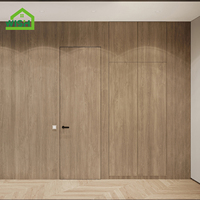 Porte invisible moderne, design caché, cadre composite de haute qualité, utilisation intérieure pour villa, hôtel, salon, appartement, manuel