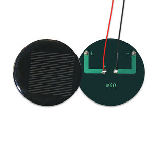 Werkseitig hergestellte 60mm runde Solarmodule mit hohem Wirkungsgrad 4V 50MA Kleine Epoxid-Solarmodule mit 15cm Draht Niedriger Preis - Product Image 3