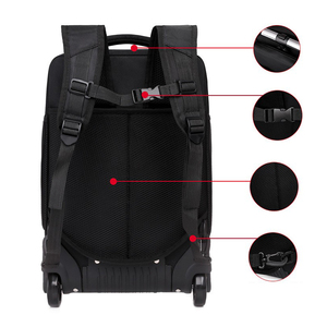 Vendita calda pull rod <span class=keywords><strong>zaino</strong></span> <span class=keywords><strong>da</strong></span> uomo e <span class=keywords><strong>da</strong></span> <span class=keywords><strong>donna</strong></span> <span class=keywords><strong>borsone</strong></span> <span class=keywords><strong>da</strong></span> <span class=keywords><strong>viaggio</strong></span> d'affari di grande capacità <span class=keywords><strong>zaino</strong></span> con tirante - Product Image 4