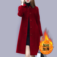 Manteau Mi-Long en Laine Slim Nouvelle Collection Automne Hiver pour Femme