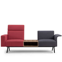 Canapé de bureau moderne de haute qualité, ensemble simple, OEM, style acier inoxydable, emballage personnalisé