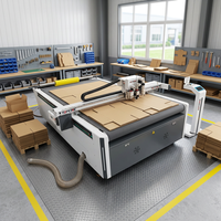 Plotter de Corte Automático de Cama Plana para Cajas de Pizza, Vinilos y Pegatinas con Mesa de Vacío