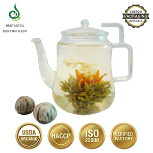 Bolas de <span class=keywords><strong>Té</strong></span> Florales Orgánicas USDA Hechas a Mano, <span class=keywords><strong>Té</strong></span> Floreciente Artístico <span class=keywords><strong>con</strong></span> <span class=keywords><strong>Jazmín</strong></span> de Grado A para Regalos Premium, Mayoristas, OEM Disponible - Product Image 1