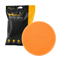 Tampon de polissage en mousse orange de 5 pouces, éponge moyenne pour polissage modéré, pour carrosserie automobile