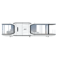 Maison mobile Space Capsule House Cottage durable préfabriqué en acier pour Resort Farm School Salle de bain pour salon Gym