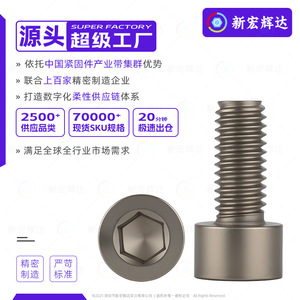 Titanium <b>Socket</b> Head <b>Screw</b> M3 M4 M5 M6 M8 M10 M12 Full Thread DIN912 Self Colored Finish - Product Image 2