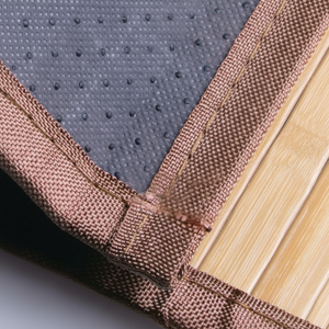 Tapis de sol antidérapant en bambou tapis de couloir résistant à l'eau pour salle de bain maison hôtel-entrée couloir bureau vestiaire vanité - Product Image 1