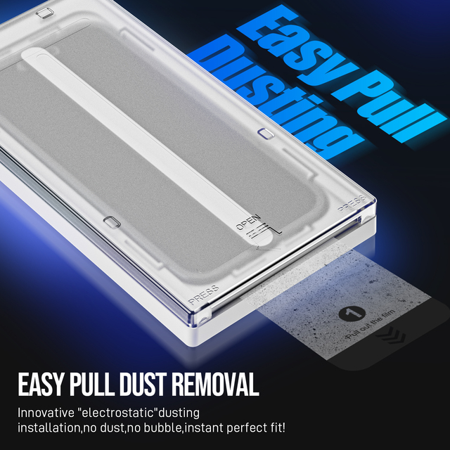 Super Quality Auto Align Screen Protector Dust Removal Easy Install Tempered Glass Protector for iPhone 17 16 Pro Max 15