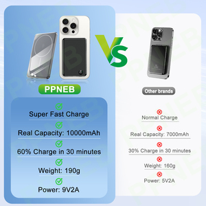 Batterie externe magnétique sans fil super fine 7,5 mm 5000 mAh à charge rapide MINI Powerbank - Product Image 6