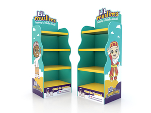 Expositor de Cartón Impreso Personalizado, Diseño Creativo de Dibujos Animados, Estante de Papel para Promoción de Productos Infantiles - Product Image 3