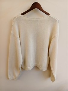 Suéter de Punto Holgado Informal para Mujer con Corte Relajado, Transpirable, Cuello Redondo, 100% Algodón, Tejido por Ordenador - Product Image 3