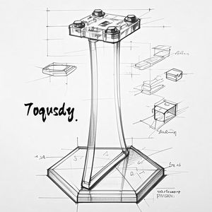 Toqusdy Eco-friendly Modern Universal Clear Acrylic Display Stand (2-Pack) Transparente 3x4-Stud Base Holder para construcción - Product Image 2