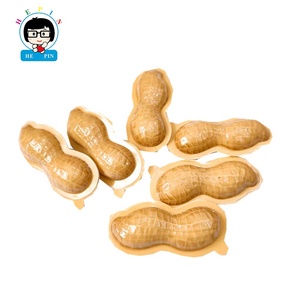 Goma de mascar de plástico con forma de cacahuetes OEM directo de fábrica mermelada rellena de goma de mascar para niños - Product Image 3