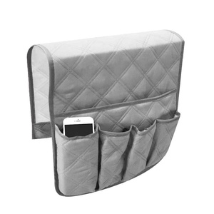 Organisateur de rangement pour accoudoir de canapé imperméable à 5 poches pour téléphone, livre, magazines, télécommande de télévision, housses d'accoudoir de chaise - Product Image 1