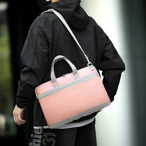 Sac à ordinateur portable professionnel, sacoche portable, bandoulière, élégante, en toile, antichoc, grande capacité, sacoche pour ordinateur portable - Product Image 6