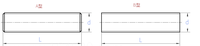 Galvanized Carbon Steel Threaded Rod Full Thread Stud All Thread Bar Fully Threaded Screw Rod M14-M36 Right Hand