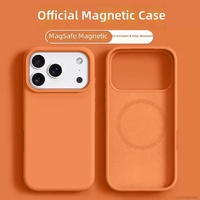 Étui magnétique en silicone liquide 18pro pour iPhone 18 PRO MAX, Apple 17, coque de protection antichoc pour iPhone 11/12/13/14/15/16