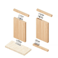 Charnière de porte en acier inoxydable à 360 degrés, design moderne, charnière pivotante à axe vertical pour portes en bois, joints de porte pivotants invisibles