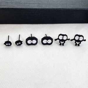 Lot <span class=keywords><strong>de</strong></span> 3 paires <span class=keywords><strong>de</strong></span> boucles d'oreilles créatives <span class=keywords><strong>de</strong></span> style coréen, mignonnes, en forme <span class=keywords><strong>de</strong></span> dessin animé, pour femmes, petites boucles d'oreilles en forme <span class=keywords><strong>de</strong></span> boule <span class=keywords><strong>de</strong></span> <span class=keywords><strong>charbon</strong></span> noire, bijoux cadeaux - Product Image 6