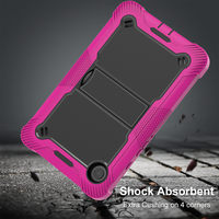 Étui de protection en silicone pour tablette Samsung Tab A9 (2023) X110/X115/X117 8,7 pouces avec béquille stable et bandoulière