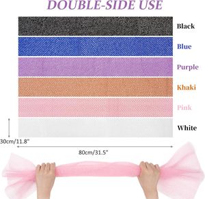 ฟองน้ำอาบน้ำตาข่ายขัดผิวแบบแอฟริกันมีความยืดหยุ่นดีไซน์แถบยาวสีแฟชั่น MOQ10Pcs - Product Image 2